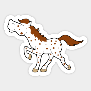 Appaloosa Red Roan Spotted Horse Sticker